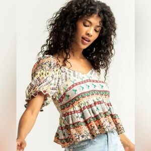 O'Neill Indy Patterned Flowy Top